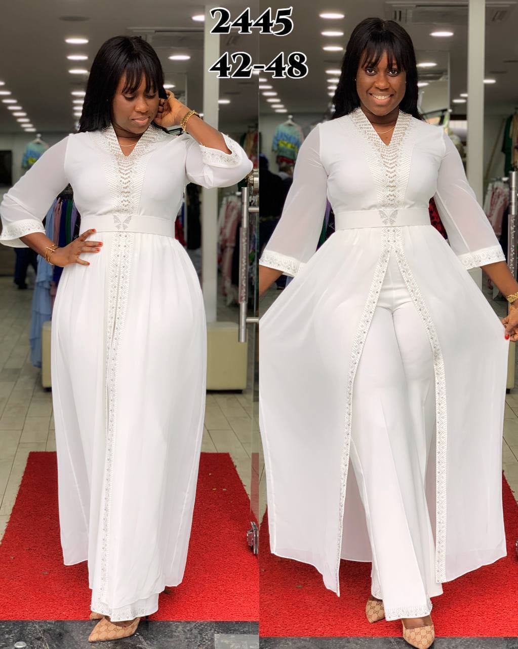 White trouser suit White trouser suit