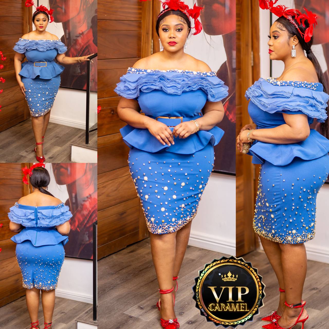 Off-shoulder skirt-suit. Off-shoulder skirt-suit. - Image 2